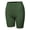 Army Green, variant on A2Y Women's Basic Solid Premium Cotton Mid Thigh High Rise Biker Bermuda Shorts Charcoal S