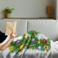 thumbnail image 3 of Letter K Soft Flannel Fleece Throw Blanket, Colorful Christmas Pine Tree Letter with Bauble Candy and Angel, Cozy Plush for Indoor and Outdoor Use, 50" x 60", Multicolor, by Ambesonne, 3 of 5