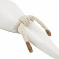 thumbnail image 2 of Fennco Styles Handmade Knotted Rope Napkin Rings, Set of 4 - Ivory Cotton Napkin Holders for Dining Table, Home, Banquets, Holidays, Family Gatherings and Special Events, 2 of 4