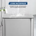 thumbnail image 5 of Danolapsi 4 Gallon Step Trash Can, 15 Liter Stainless Steel Rubbish Bin with Removable Inner Bucket, Rectangle Slim Garbage Can with Soft-Close Lid for Bathroom, Living Room, Office, 5 of 7