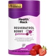 thumbnail image 1 of Resveratrol Berry Gummies Health Hack con Açaí Arándano Semilla de Uva y Vitamina C Sin Azúcar 60 Gomitas, 1 of 9