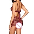 thumbnail image 4 of Encantadora falda de noche Fibra elástica Pestaña Escote en V Encantador traje de vestir encantador, S, Rojo vino Inevent XX000129-05, 4 of 7