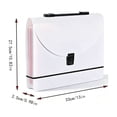 thumbnail image 3 of Accordion File Organizer, 13 Pocket Expanding Document Folder with Carry Handle, Waterproof A4 Paper Storage Bag for Office Documents Bills and File Sorting, 3 of 9