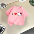 thumbnail image 5 of Camiseta de verano de Hello Kitty para niños y niñas, camiseta creativa con estampado informal de calle, moda Y2K, cuello redondo, camiseta de dibujos animados para bebés y niños, 5 of 5