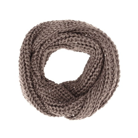 Scarf Khaki - Simplicity Women' s Super Soft Winter Knit Warm Infinity Scarf, Khaki