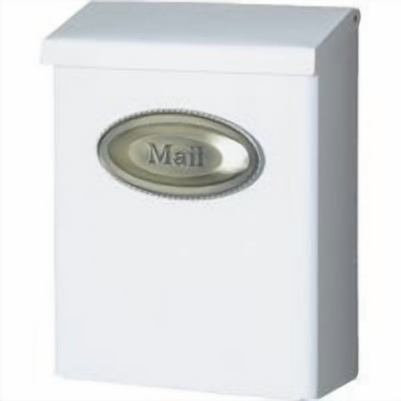 Gibraltar Mailboxes Gibraltar White Designer Vertical Wall Mount Mailbox DVKW00AM — Home & Garage Storage, Stackable Design