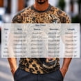 thumbnail image 5 of Men's Fierce Leopard Animal Graphic T-Shirts 3D Print Novelty Short Sleeve Crewneck Casual Summer Everyday Tees Comfortable Lightweight Breathable Tops, 5 of 5