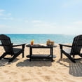 thumbnail image 5 of Hausfame 2-Tier Adirondack Outdoor Coffee Table, Durable HDPE Weather-Resistant End Table, Black, 5 of 7