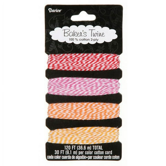Bakers Twine Candylane 4 Asst Colors Cotton 120Ft Total