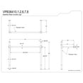 thumbnail image 2 of Kingston Brass VPB36416 Stainless Steel Console Sink Legs, Polished Nickel, 2 of 4