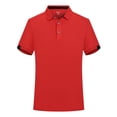 thumbnail image 5 of Ohufal Women's Pullover Shirts Summer Short Sleeve Golf Shirt Buttons Lapel Collar Casual Work Blouse Tee, 5 of 6