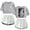 Grey, white, variant on Stray Kids Women's fashion summer street trend women's short sleeved shorts set