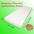 thumbnail image 2 of AK-Trading Upholstery Foam Cushion - Medium Density 4" Height x 24" Width x 72" Length - Home or Commercial Use Seat Replacement Foam Cushion - Made in USA, 2 of 2