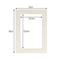 thumbnail image 3 of Winter Suede Acid Free 12x16 Picture Frame Mats with White Core Bevel Cut for 11x14 Pictures - Fits, 3 of 4