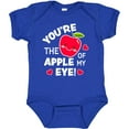 thumbnail image 3 of Inktastic Youre the Apple of My Eye Valentine Pun with Cute Apple Boys or Girls Baby Bodysuit, 3 of 5