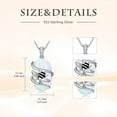 thumbnail image 5 of JKR Opal Bear/Panda/Cat/Koala/Sloth/Cardinal/Unicorn Necklace 925 Sterling Silver Opal Animal Pendant Jewelry Birthday Gifts Women Her, 5 of 7