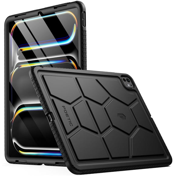 Funda Poetic TurtleSkin para iPad Pro 13 2024 M4 7.ª generación, color negro