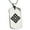 Silver, variant on Stainless Steel Kamei Samurai Crest Engraved Dog Tag Pendant Necklace