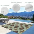 thumbnail image 3 of Mediterranean Outdoor Rug 5x8 Ft - Reversible Patio Rug Outdoor Camping Rugs, Vintage Morocco Abstract Pattern Brown Green Indoor Outdoor Area Rugs, Non-Slip Outdoor Carpet Runner for Deck/Porch, 3 of 8