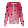 thumbnail image 3 of LHVUOA Valentine Day Trendy Jackets for Women Spring Scrub Jackets Pattern Long Sleeve Nursing Uniform Shirts with Pockets, 3 of 3