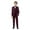 Wine, variant on Hiijoy Toddler Boys Formal Suit Blazer Waistcoat Trousers Bow Tie 4Pcs Set, Sizes 3-4T