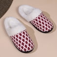 thumbnail image 3 of Zapatillas de espuma viscoelástica para mujer zapatos con forro polar difuso cómodas zapatillas de casa de invierno, 3 of 9