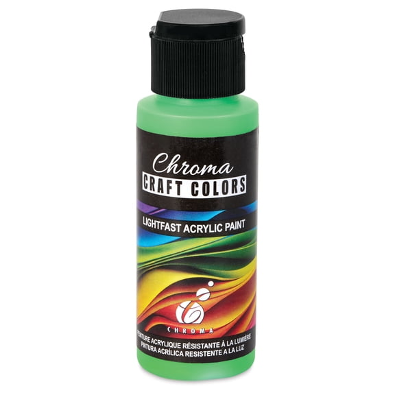 Chroma Craft Colors Acrylic Paint - Neon Alien, 2 oz