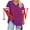 Z-Purple, variant on Summer Womens Tops 2025 Oversized V-neck Short Sleeved Solid Summer Base Shirt Sports T-shirt Clearance 50% off!