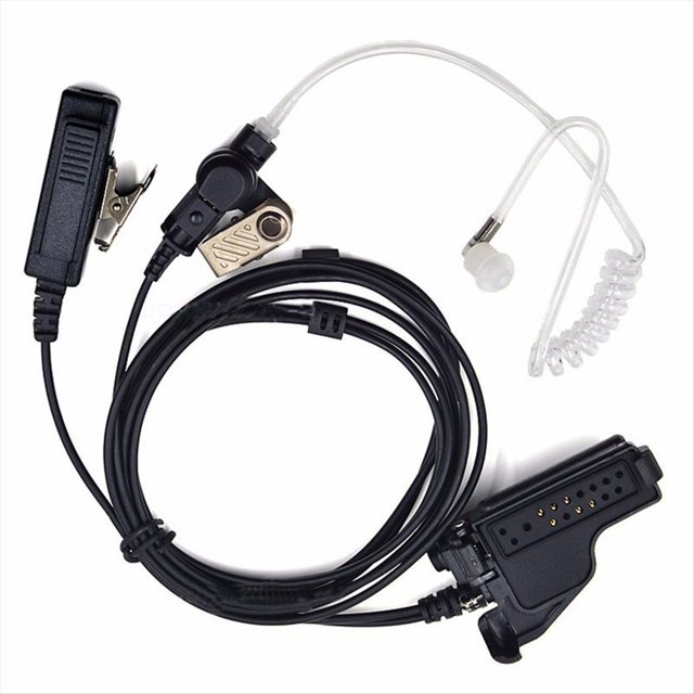 Auricular con Tubo de Aire, Micrófono PPT, Micrófono para HT1000 XTS2500 XTS2250 MTS2000 MT2000 MT6000 GP1200 Radio