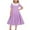 Purple, variant on XUNKUSGA Girls Peter Pan Princess Dresses Collar Vintage Casual Party Dresses Stripe Graphic Elegant Dresses Loose Straight Swing T-Shirt Dress for Party Dance Graduation 5-13Y