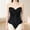 A3 Black, variant on iHPH7 Stylish Floral Satin Corset Top for Women Lace Up Overbust Bustier Waist Cincher Clubwear Bodice Black L