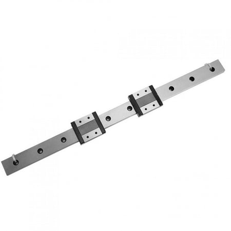 

Tebru LMLF24B-400-2R Miniature Linear Guide Rail + 2pcs 24mm Width Slide Block Linear Rail