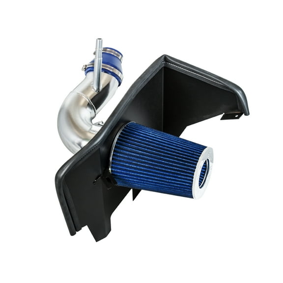 Cold Air Intake Airflow Inductions System with Heat Shield Kit   Filter Combo Blue Compatible For 16-23 Chevy Camaro 2.0L Turbo