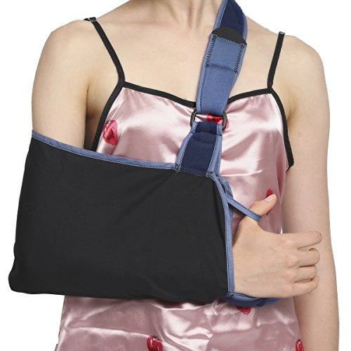 Velpeau Arm Sling with Waist Strap - Be Suitable for Sleep - Thin,  Lightweight Medical Sling for Broken & Fractured Bones - Adjustable Wrist  Elbow Forearm Shoulder & Rotator Cuff Support (Me 