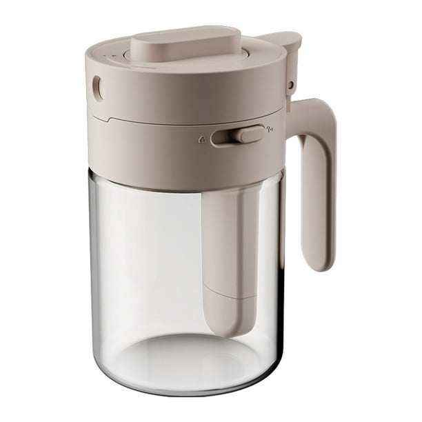 Tarro de especias de vidrio con cierre de cuchara, resistente al calor, para almacenamiento en la cocina, con cuchara para sal, azúcar y especias.