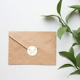 thumbnail image 2 of 500 Pcs Round White Paper Label Sticker Thank You Sticker Weddi Seals Lucky A0D6, 2 of 9