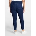 thumbnail image 3 of Terra & Sky Women's Plus Signature Denim Skinny Jeans with Control Panel, Sizes 16W-26W, 3 of 5