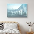 thumbnail image 1 of PixonSign Canvas Print Wall Art Vintage Film Grain European Bridge Architecture & Maps Cities Photography Realism Rustic Scenic Colorful Blue Ultra for Living Room, Bedroom, Office - 32"x48", 1 of 5