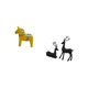 thumbnail image 5 of Figura De Resina De Caballo Dalecarliano Sueco Y Ciervo Negro, Escultura Coleccionable De Animal Para El Hogar, Estantería, Mesa, Decoración De Sala De Estar, Regalo, 5 of 8