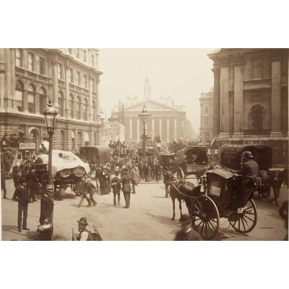 24x36 gallery poster, London, The Royal Exchange in 1886
