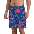 thumbnail image 2 of Naloa Chicken and Rooster Men's Beach Shorts, Surfing shorts, Swim trunks, Quick Dry Swim Trunks for Surfing Beach Fun - 3X-Large, 2 of 9