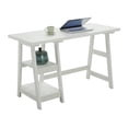 thumbnail image 1 of Convenience Concepts Designs2Go Bureau Tréteau Blanc, 1 of 5