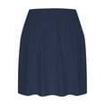 thumbnail image 3 of Amidoa Women Shorts Plus High Rise Solid Skort Womens Jeans, 3 of 5