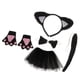 thumbnail image 1 of Conjunto de disfraz de gato negro para niña Gato Disfraz Vestuario de de Cumpleaños Navidad Niños de Utillaje para Niñas Negro Magideal Conjunto de disfraz de gato negro para niña, 1 of 7