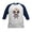 Navy/White, variant on CafePress - Pixel Skeleton Kids Baseball T Shirt - Kids Cotton Baseball Jersey, 3/4 Sleeve Shirt