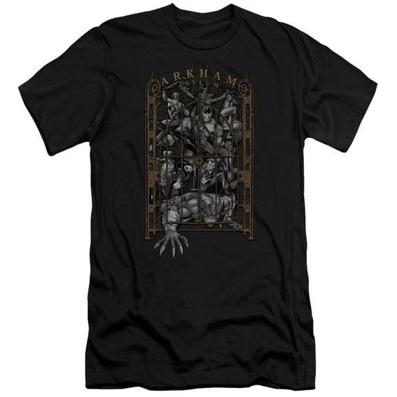 Batman Arkhams Gate S/S Adult 30/1 T-Shirt Black