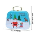 thumbnail image 3 of Christmas Cookie with Lids for Gift Giving,Metal Cookie Christmas Cookie Containers Festive Holiday Xmas Party Supplies Decorations,7.87x7.48x2.36inch,1pc, 3 of 6
