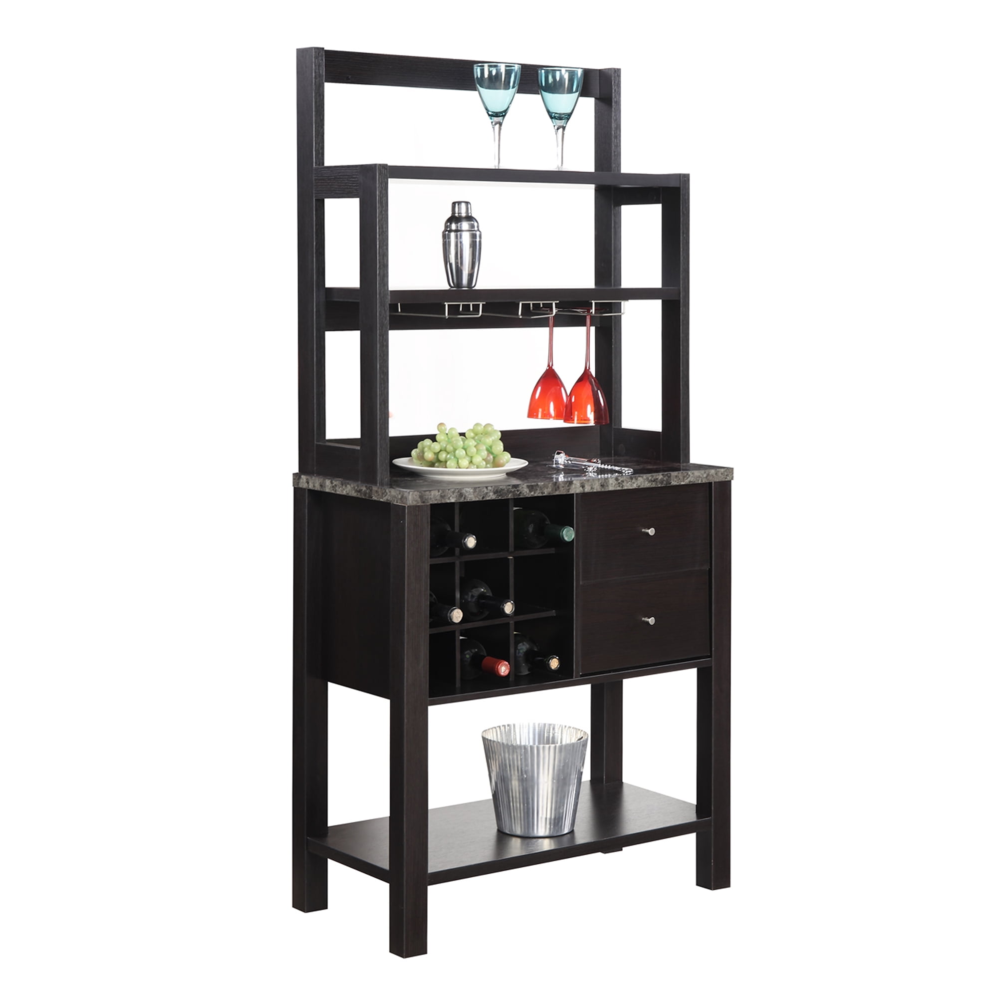 Convenience Concepts Newport Serving Bar, Multiple Finishes