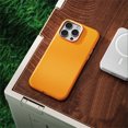thumbnail image 5 of Funda de cuero sintético de lujo para negocios con Magsafe para iPhone 16, 15 y 14 Pro Max, ligera, fina, magnética, con carga inalámbrica, a prueba de golpes, 5 of 5