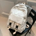 thumbnail image 1 of Sports Knapsack Large Capacity College Student Rucksack Nylon Simple Fashion Adjustable Strap Solid Color for Outdoor Sport, 1 of 6